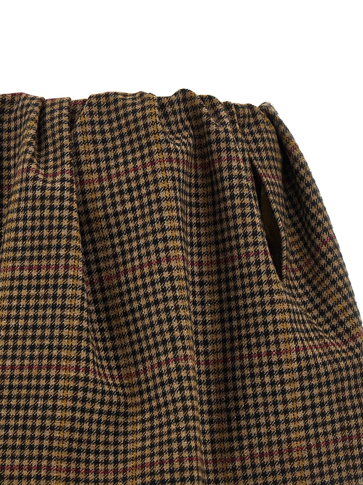 Miu Miu Wool Blend Mini Skirt Ivory