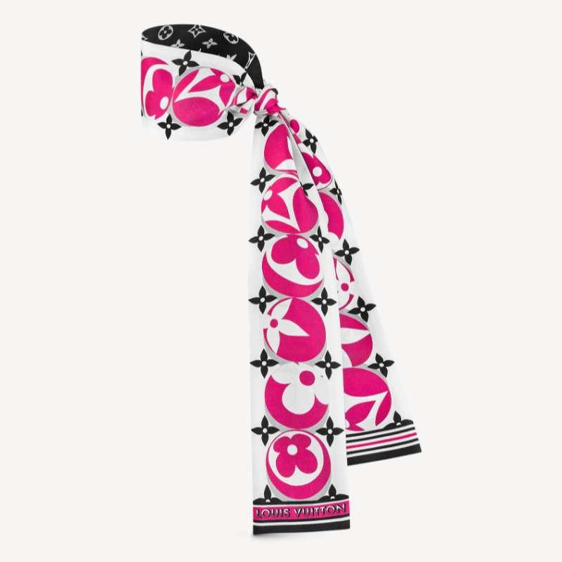 Louis Vuitton Monogram Marble Classic Silk Bandeau Scarf