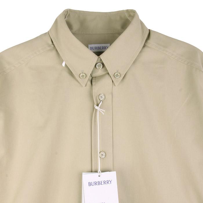 BURBERRY Oxford Long Sleeve Logo Embroidered Men's Shirt