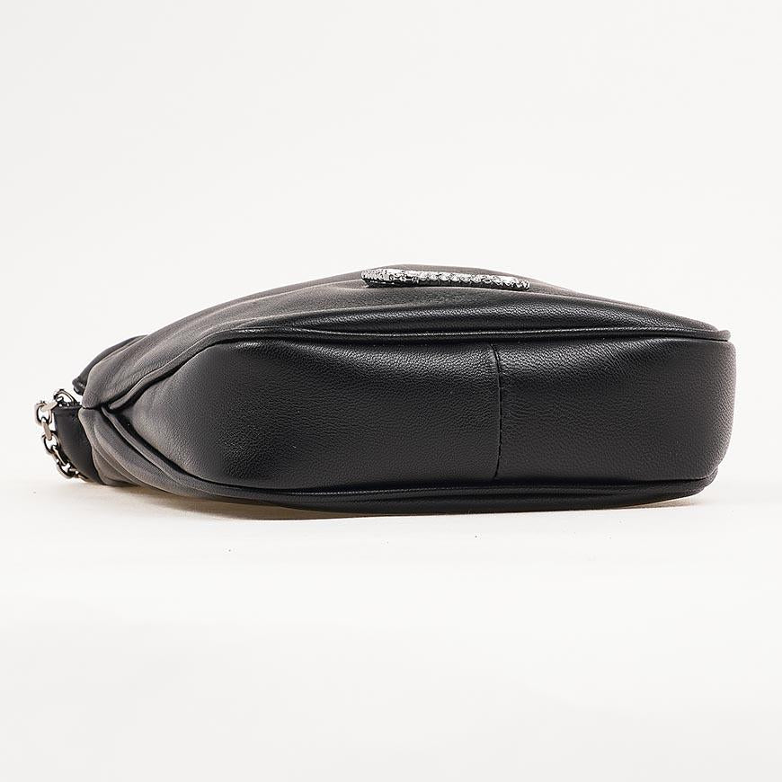 Roger Vivier Women's Pilgrim Mini Black Shoulder Bag