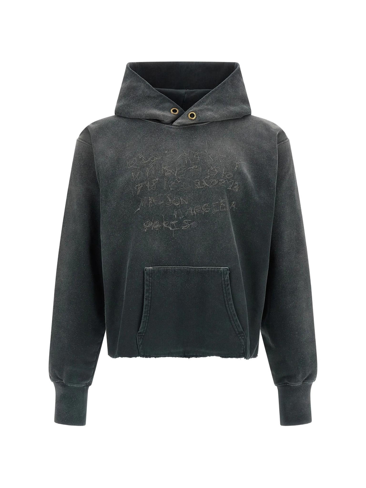 Maison Margiela Gray Cotton Pullover Hoodie for Women