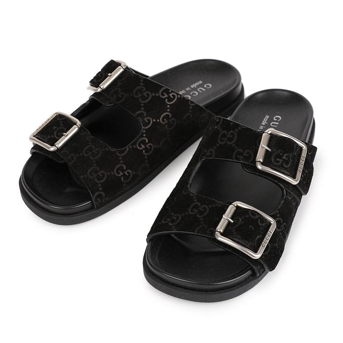 GUCCI Men's Slide Sandals Black 816380 AADUO 1000