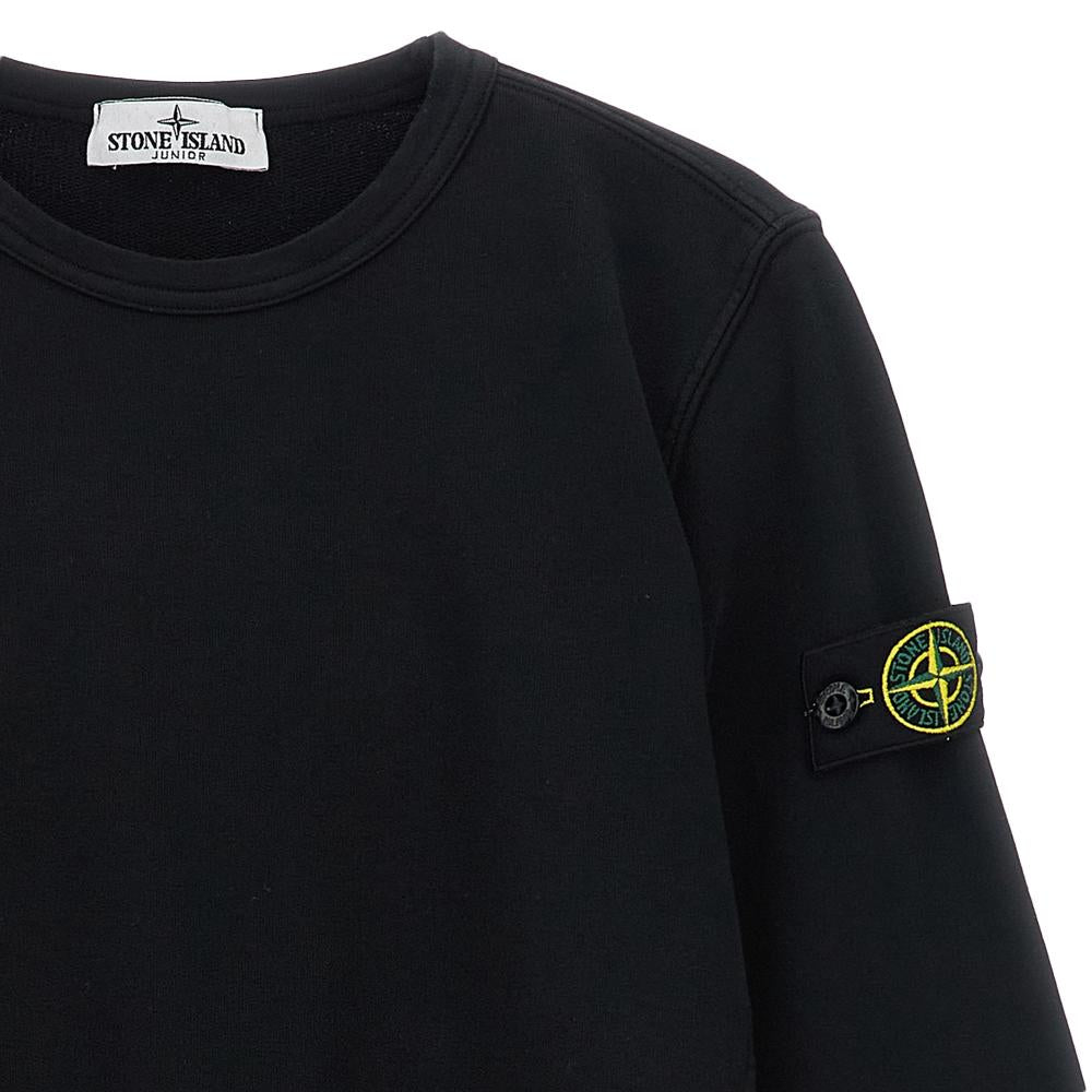 STONE ISLAND Black Logo Patch Women’s Sweatshirt L1S166100005 S0040 V0029