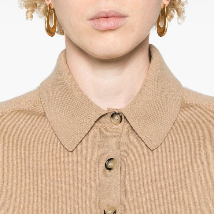Max Mara Camel Knit Cardigan 22386011600 001