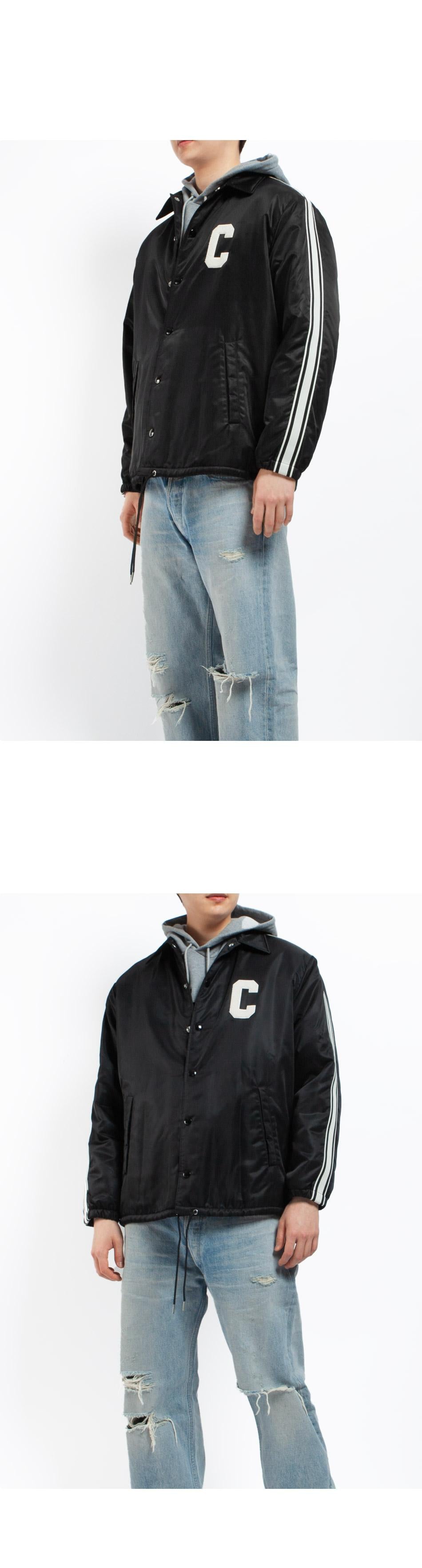 CELINE C Patch Nylon Coach Jacket 2W93C227R 38NO