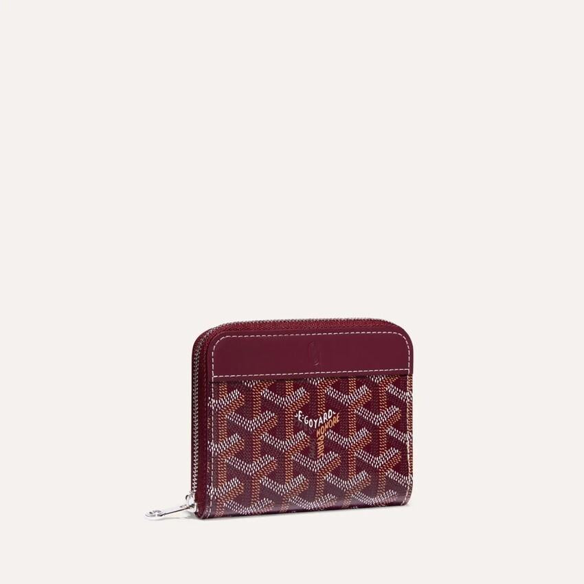 GOYARD Burgundy Matignon PM Women’s Card Holder Wallet MATIGNPMLTY33 CL33P