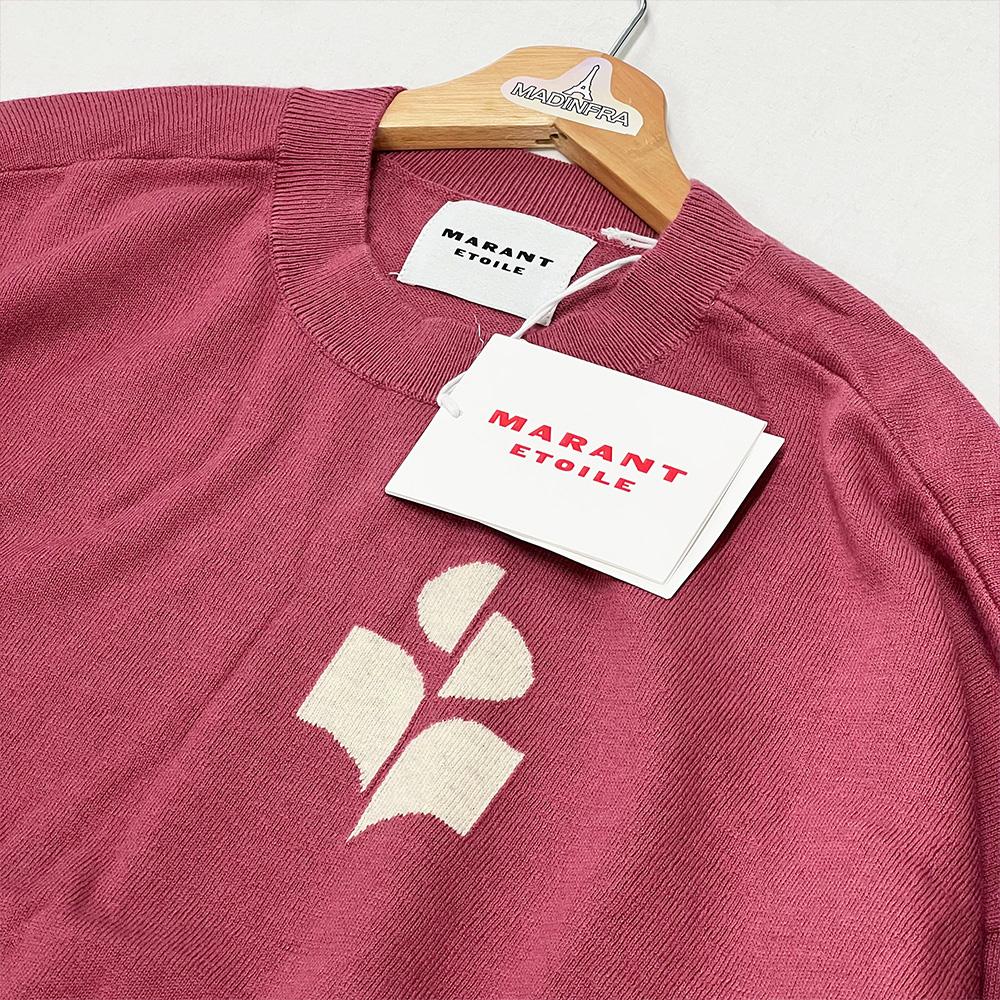 Isabel Marant Antique Pink Round Neck Knit Sweater PU0053FAA1X05E 40AK