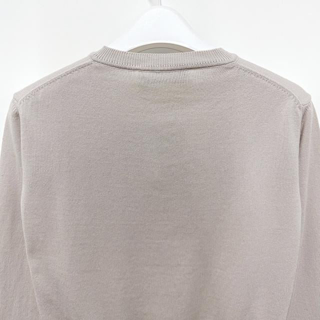 Vivienne Westwood BEA Embroidered Logo Cardigan Beige Knit