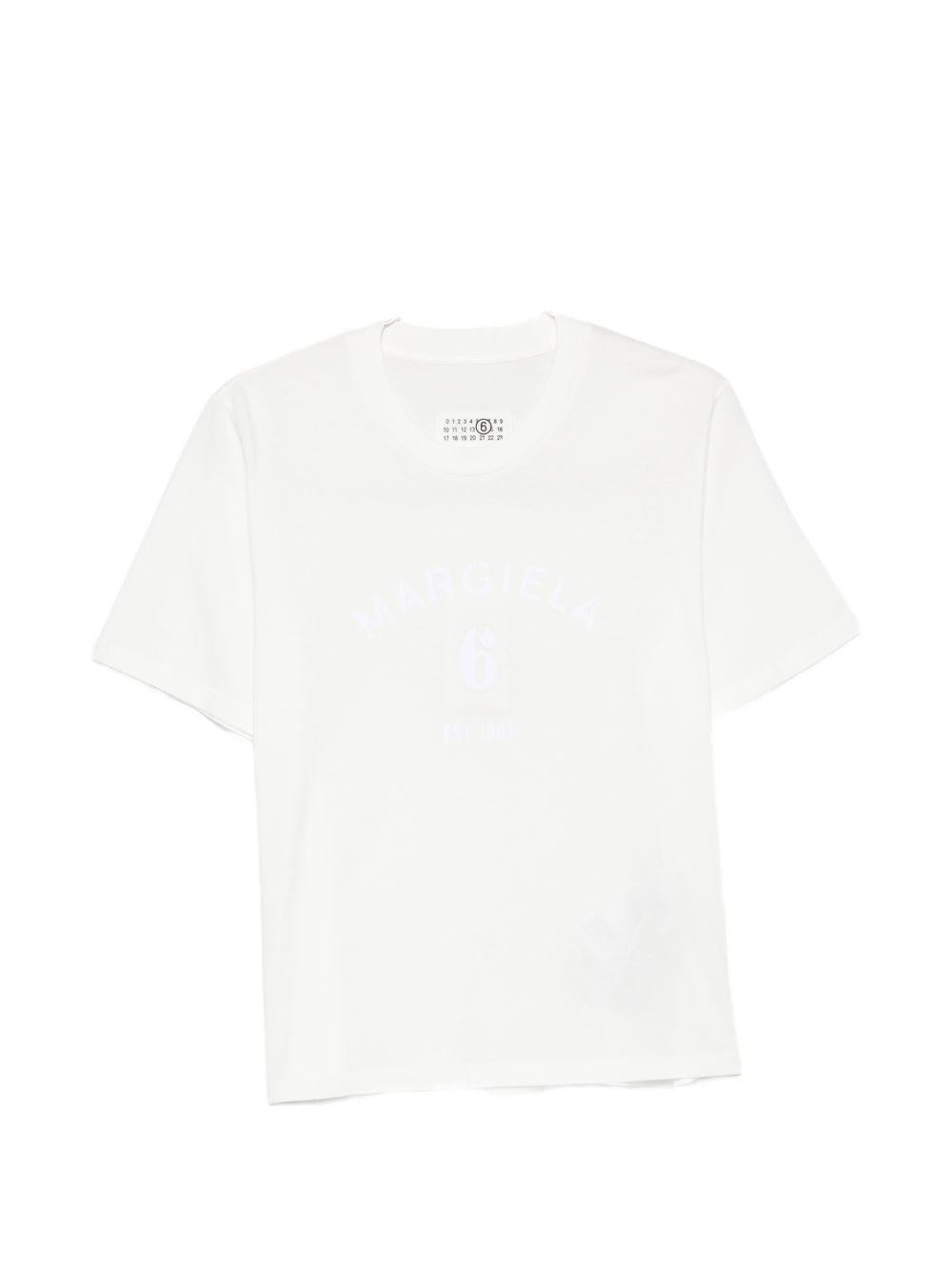 Maison Margiela Short Sleeve T-Shirt White Cotton Women’s