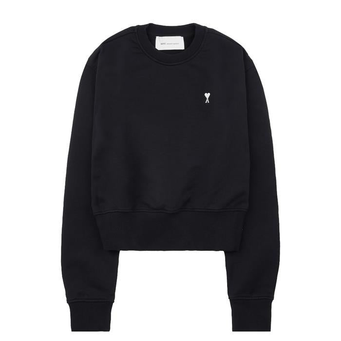 AMI Cotton Small Heart Logo Sweatshirt