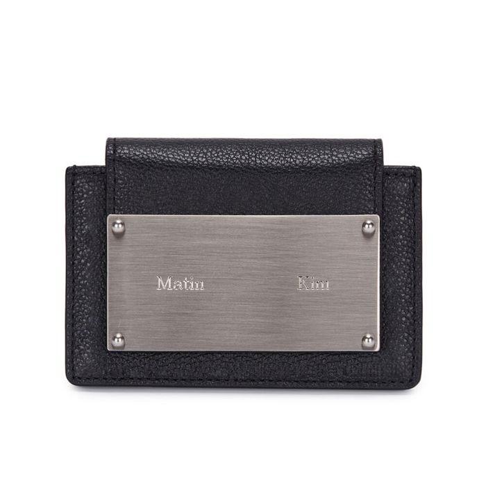 Matin Kim Black Accordion Card Wallet MK2500WL001V