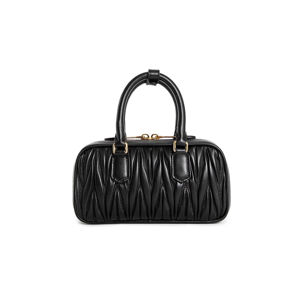Miu Miu Matelassé Arcadie Mini Crossbody Tote Bag Black
