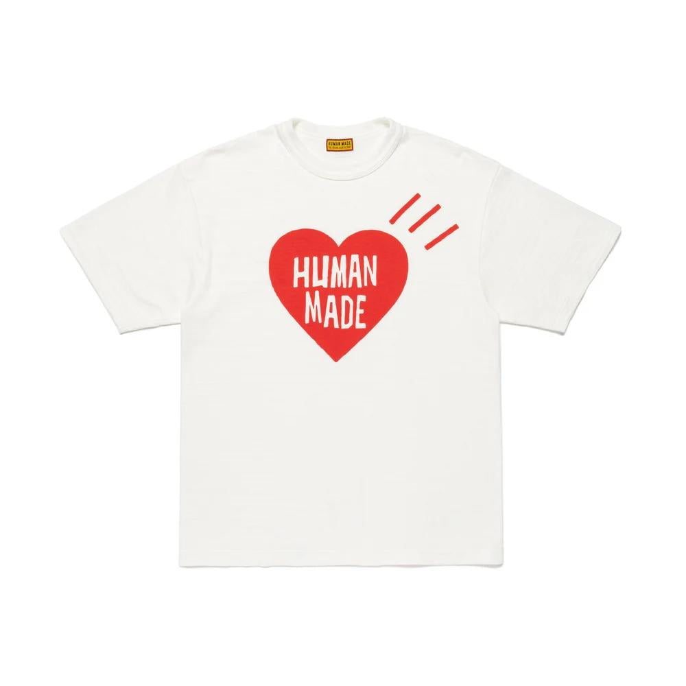 Humanmade Heart Graphic Short Sleeve T-Shirt White Unisex HM30TE026