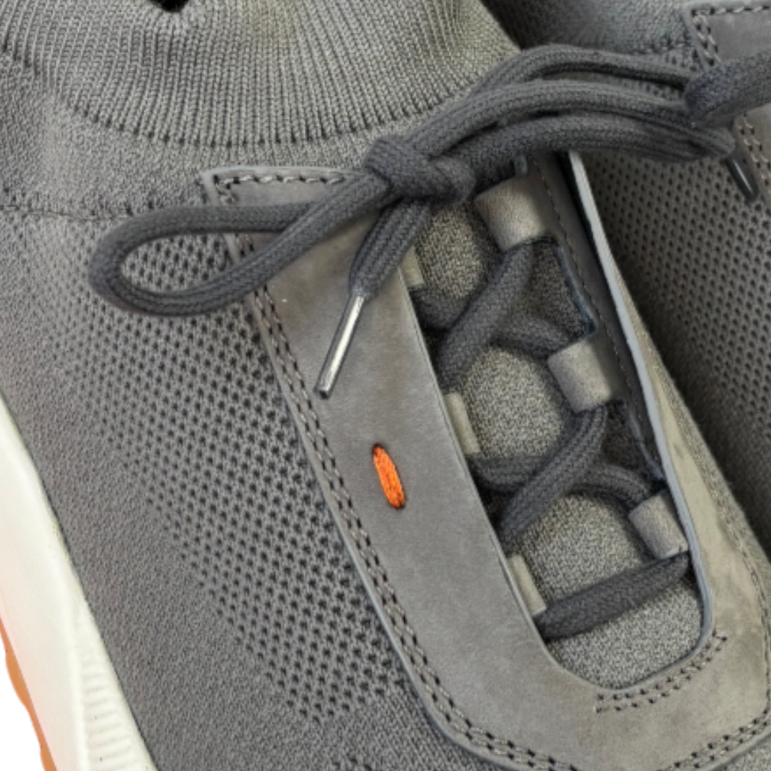 SANTONI Men’s Grey Knit Sneakers MBIO21601