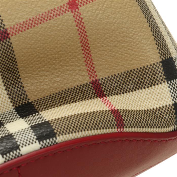 BURBERRY Mini Check Bucket Bag Tote