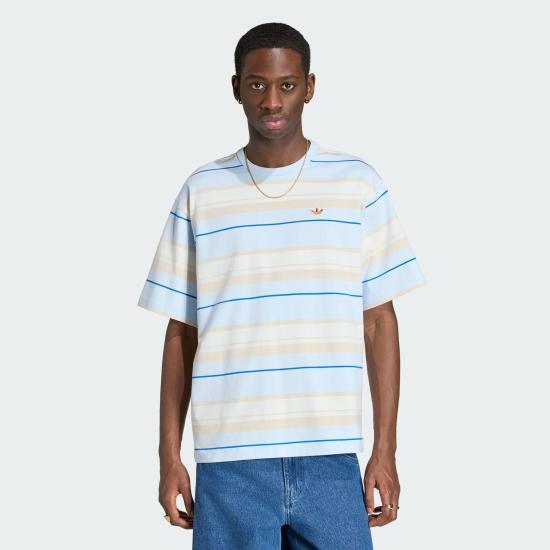 Adidas Stripe Crewneck T-Shirt for Men KX1268 DOM