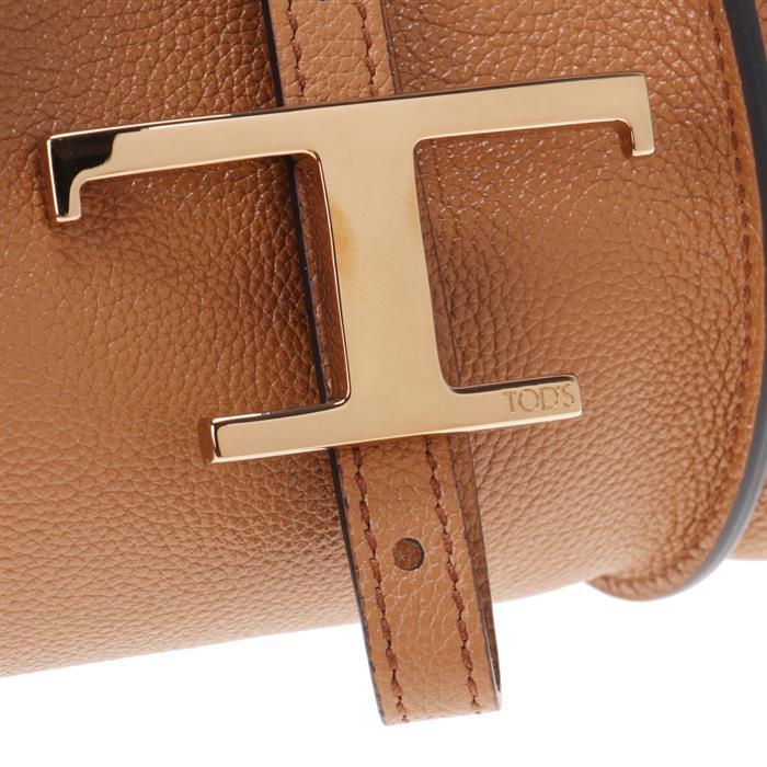 Tods Timeless Mini Shopper Tote Bag Saffiano Leather Blue