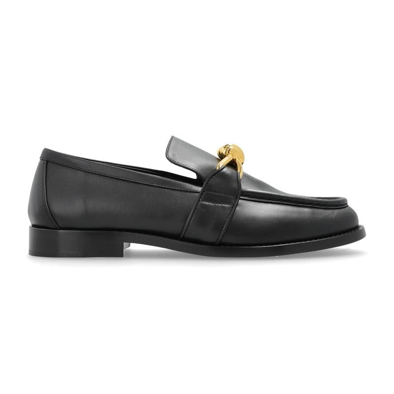 Bottega Veneta Astaire Black Leather Loafers Women’s