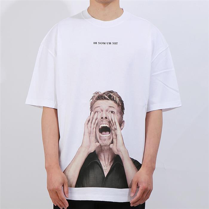 IH NOM UH NIT Bowie Graphic T-Shirt White Men’s Cotton