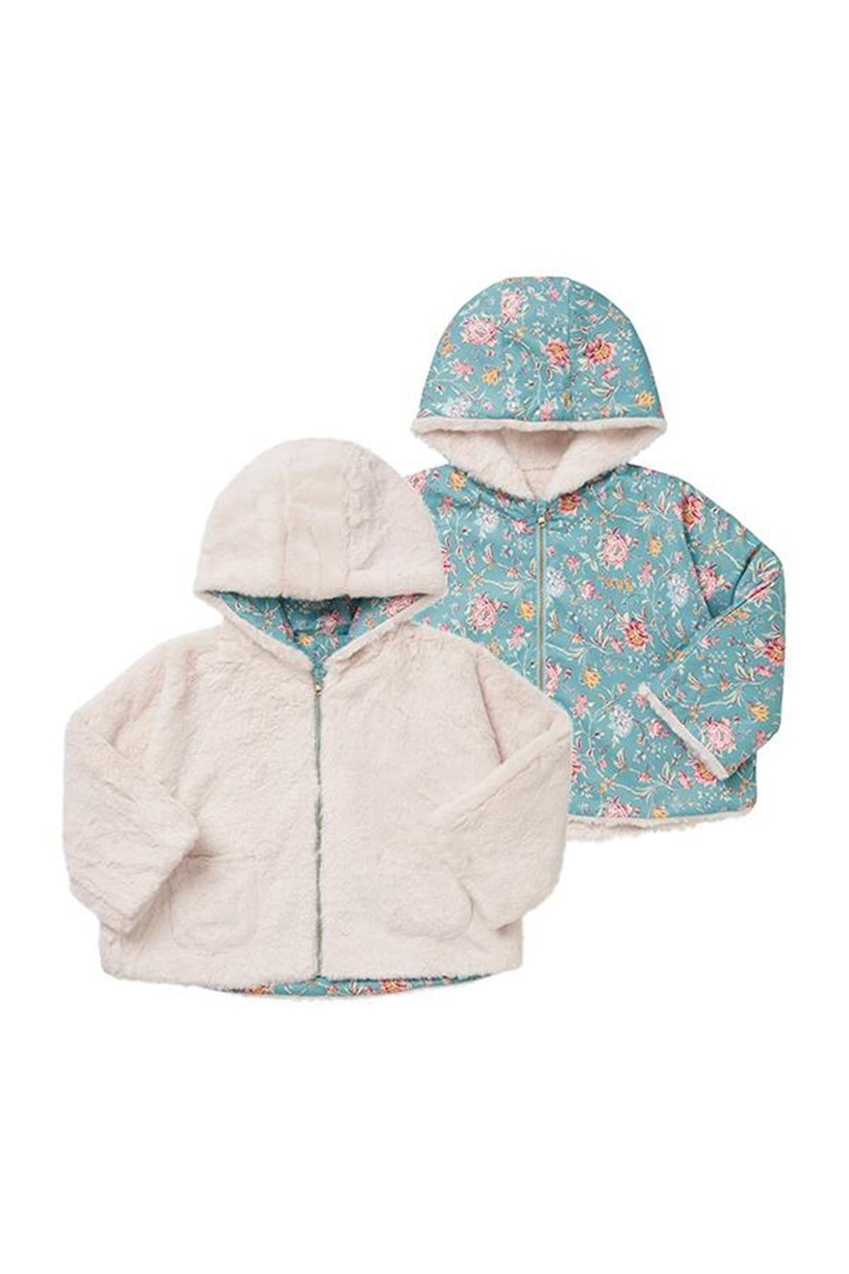 LOUISE MISHA Kids Wool Blend Coat GRC W23 R0129
