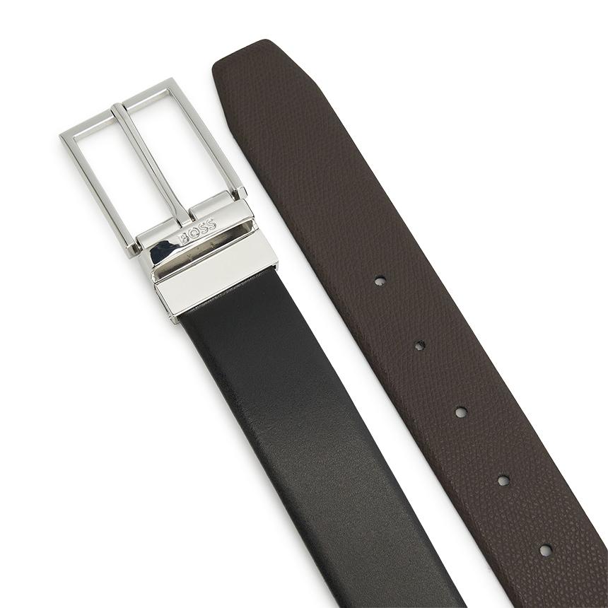 HUGO BOSS Men’s Reversible Leather Belt 50537112 002