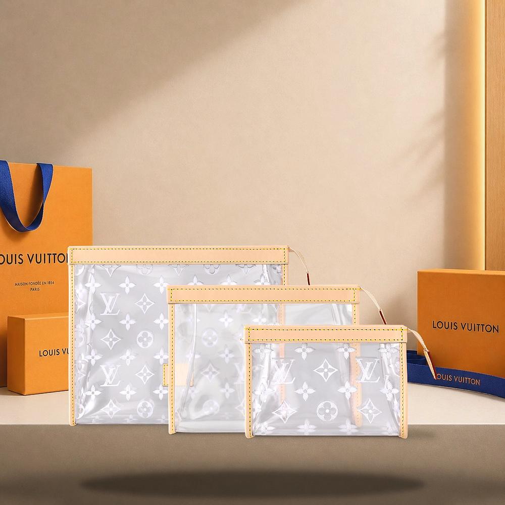 Louis Vuitton Trio Pochette Toilette Large Clutch