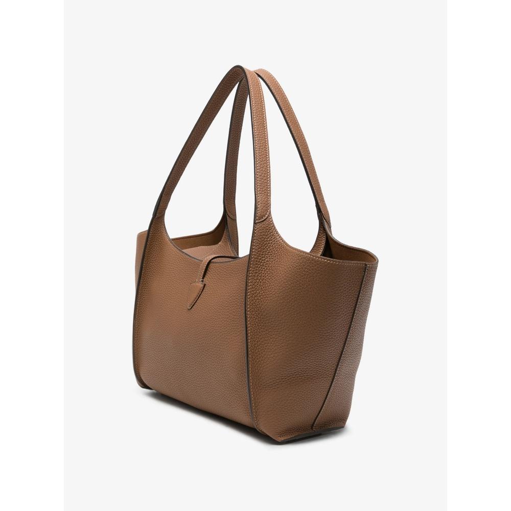 Tods T Timeless Small Tote Bag Brown Leather Tote