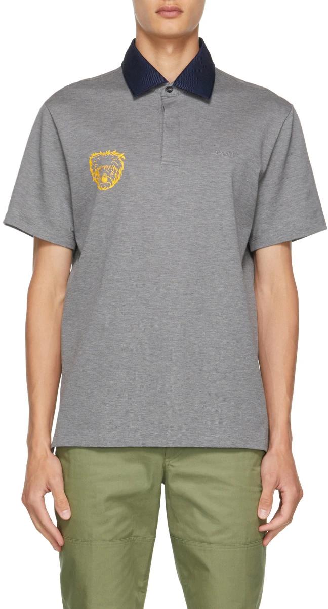 Lanvin x Gallery Dept Light Gray Polo Shirt RM PL0002 J085 12