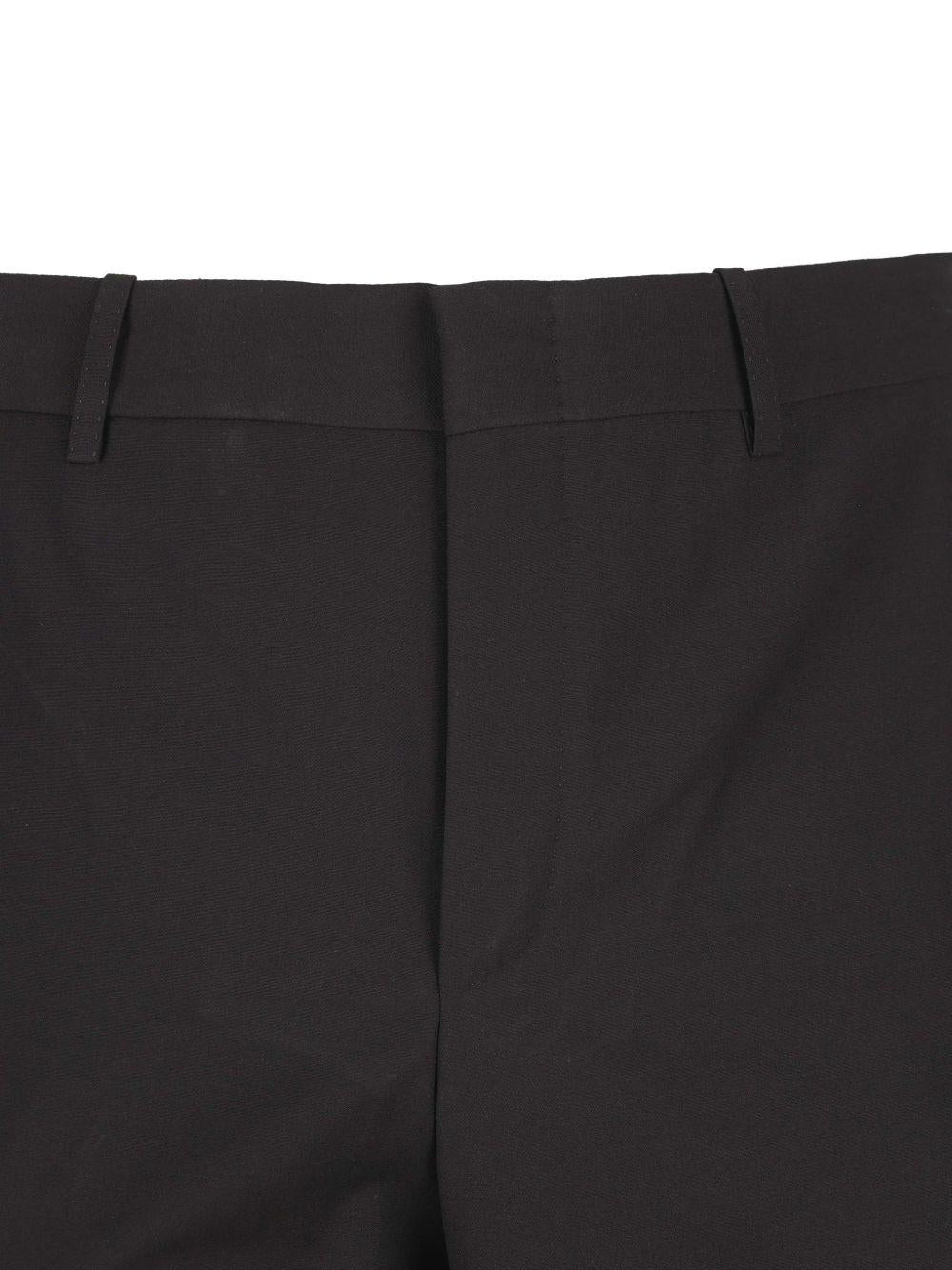 GUCCI Black Wool Suit Trousers Men