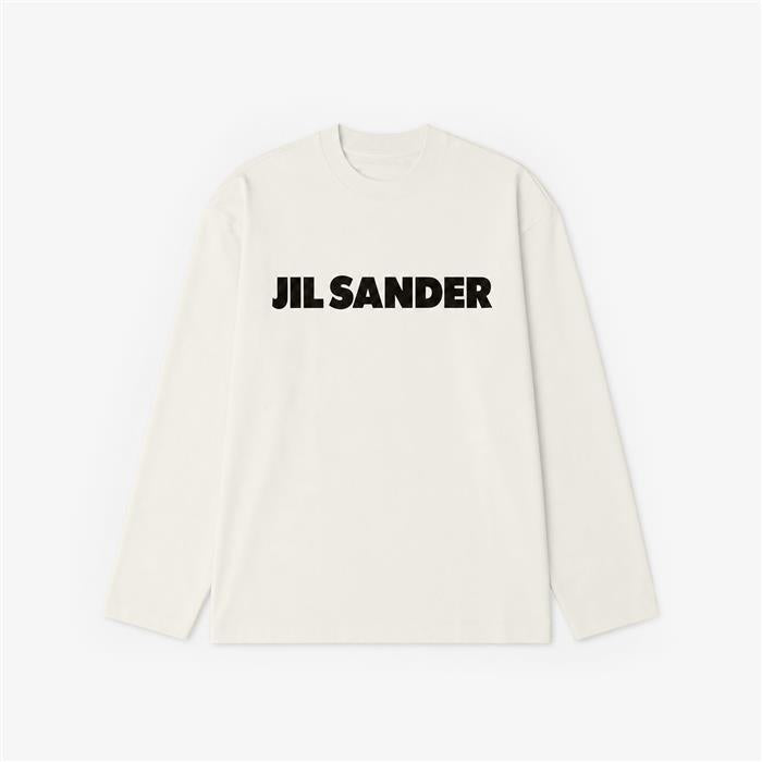 JIL SANDER Logo Long Sleeve Women’s T-Shirt White