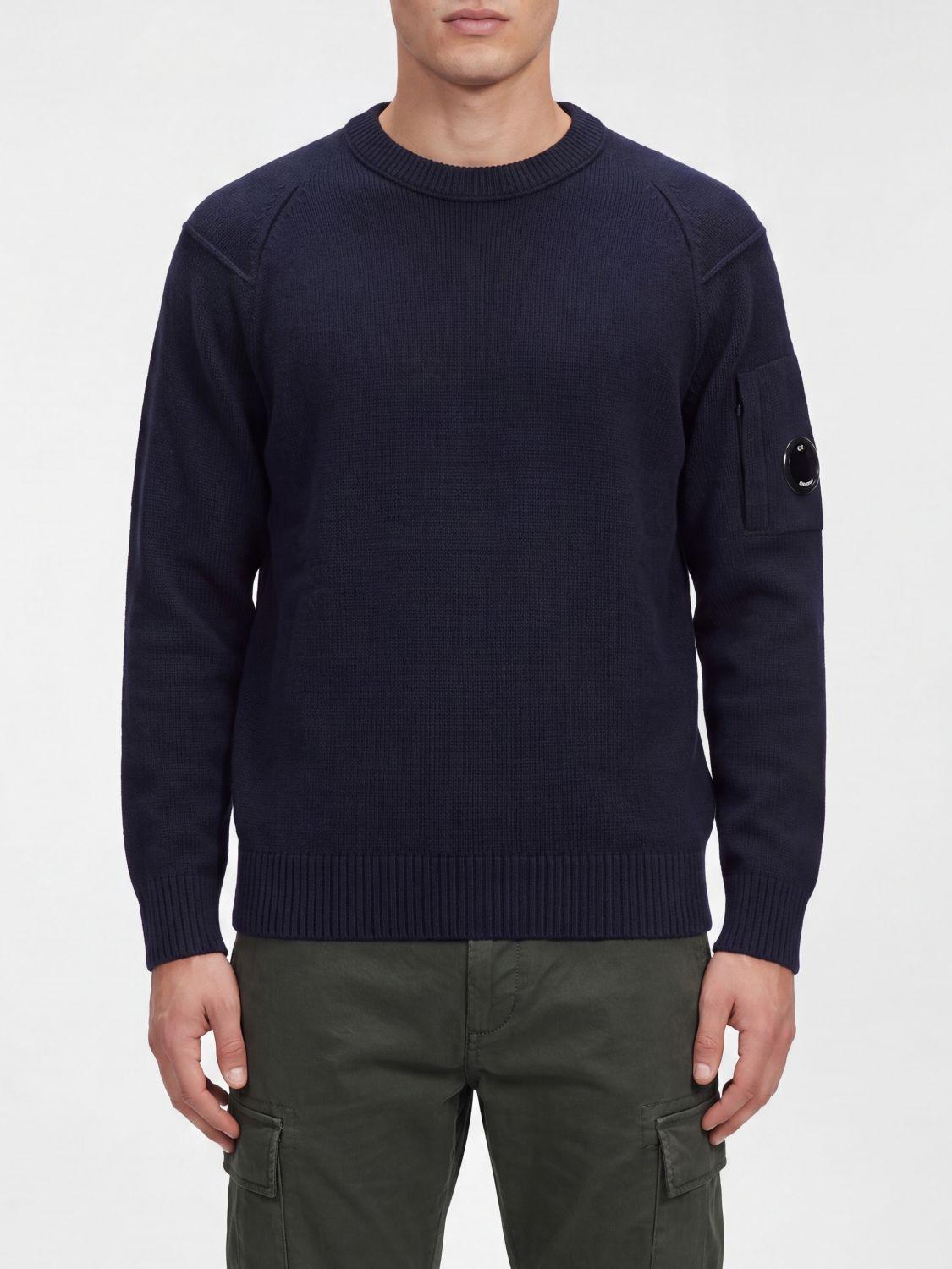 CP Company Wool Blend Round Neck Knit Sweater for Men