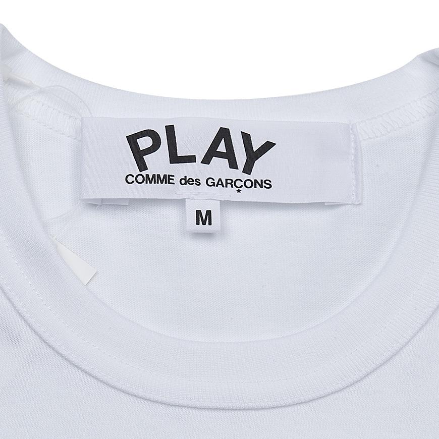 Comme des Garcons Unisex Narrow Heart T-Shirt AX T224 051 WHITE
