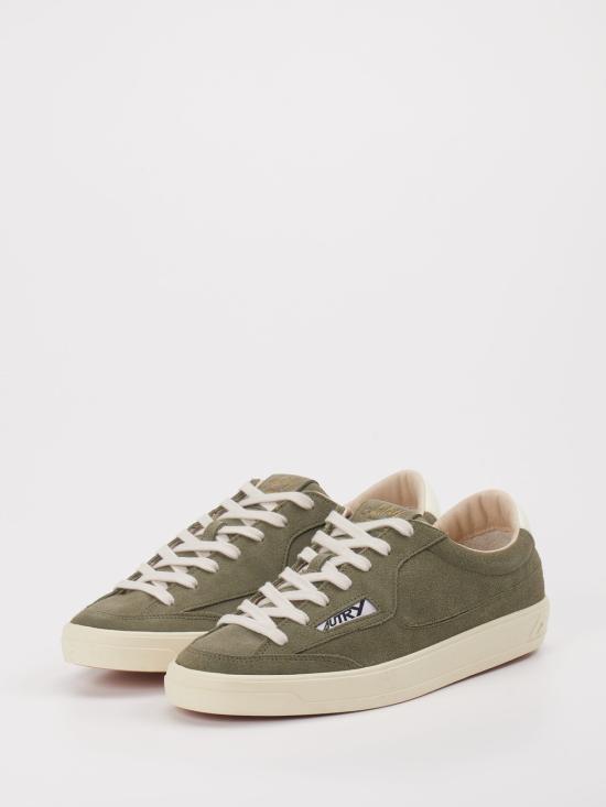 AUTRY Smoked Green Leather Sneakers Women’s Marshmallow Sole