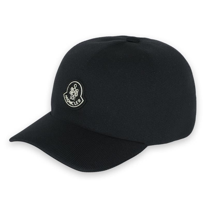 Moncler Unisex Wappen Patch Black Baseball Cap 3B00032 0U435 999