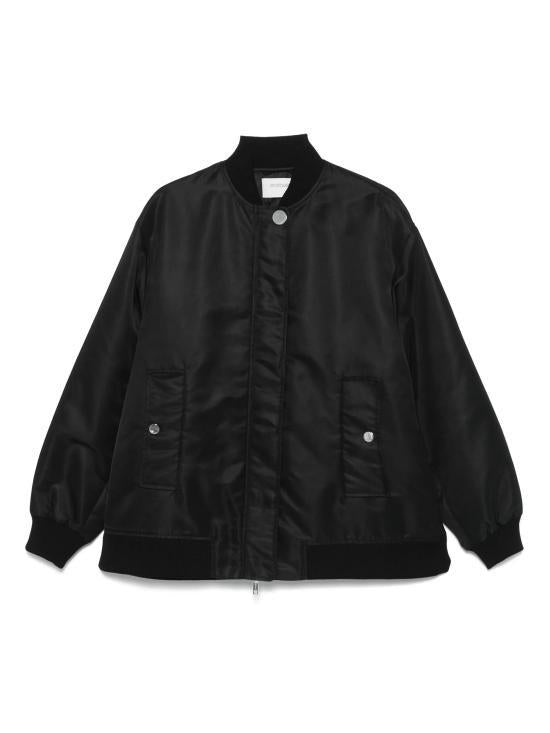Max Mara Oversize Twill Bomber Jacket 22026041600 003