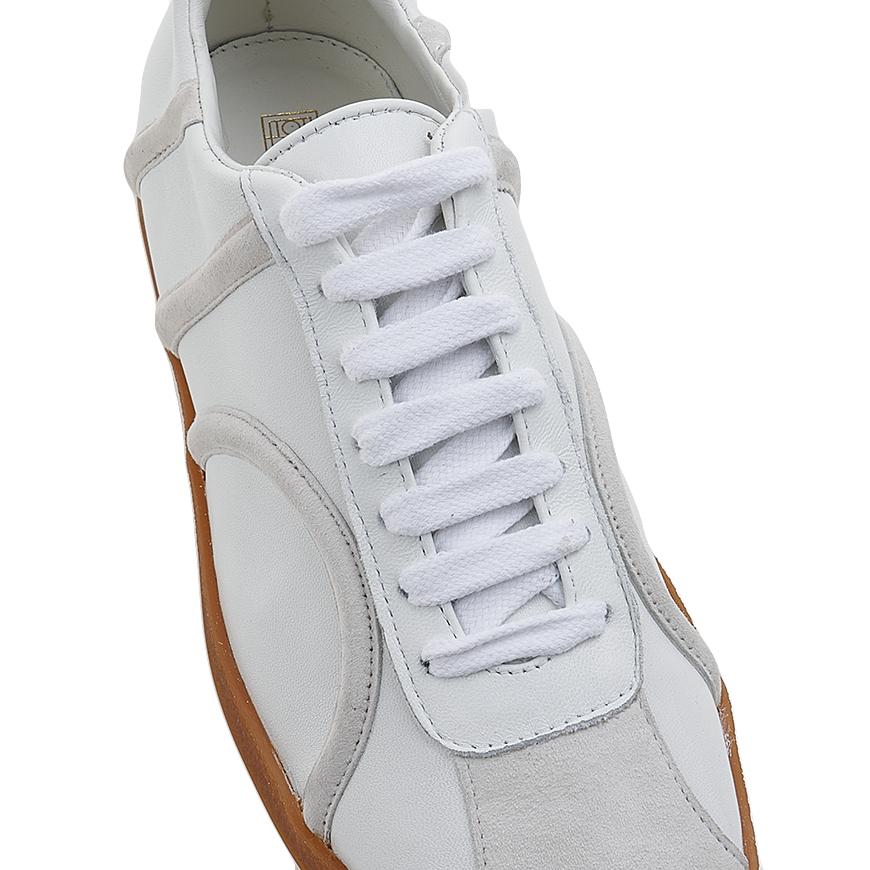 Toteme Women’s Leather Low-Top Sneakers White