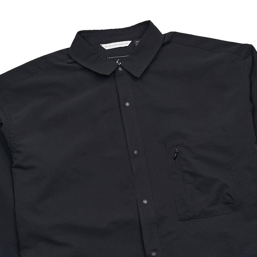 NANGA Men’s Dot Air Comfy Long Sleeve Shirt NW2411 1E905 PBLK