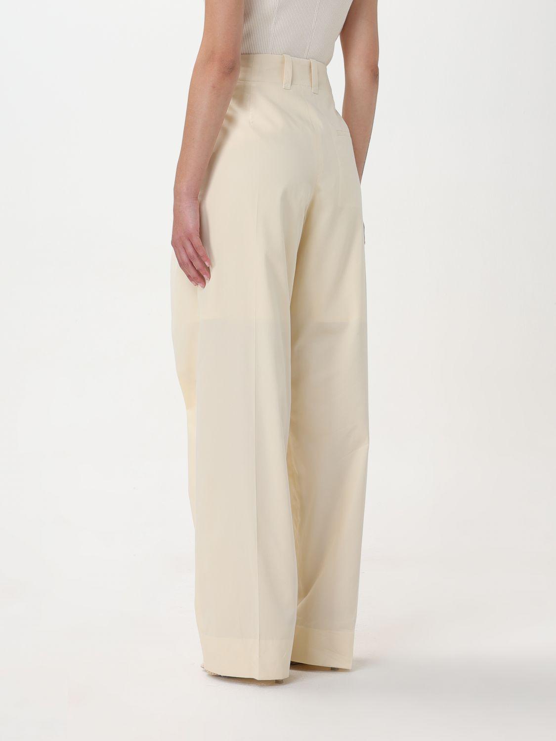 Bottega Veneta Yellow Wool Blend Classic Trousers