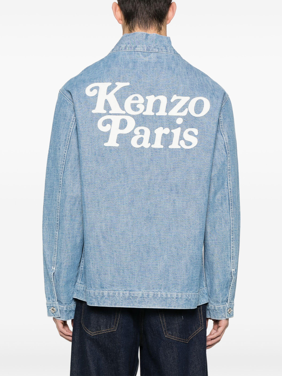 KENZO x Verdy Stone Bleach Blue Denim Kimono Jacket