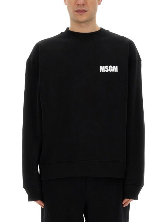 MSGM Black Long Sleeve Sweatshirt 3640 MM1292 4700199