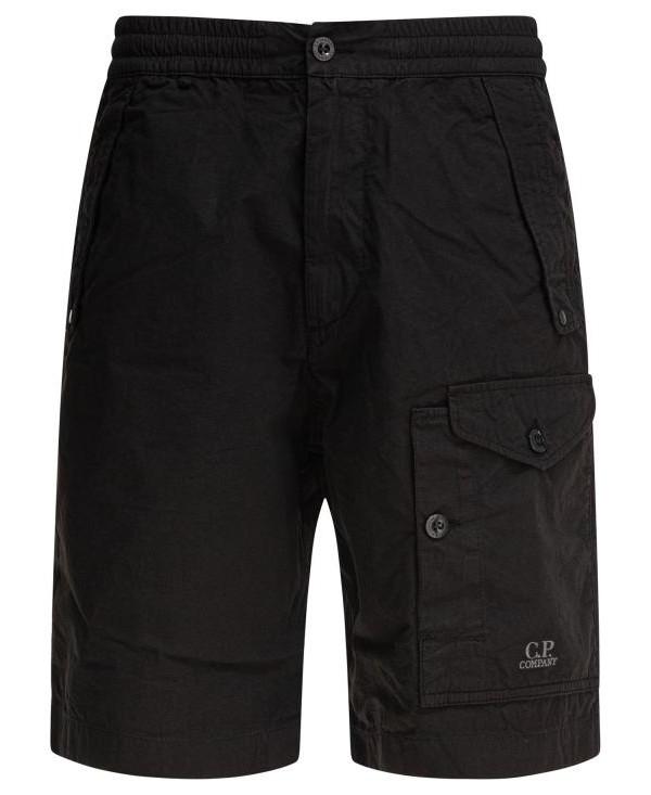 CP Company Microreps Cargo Shorts Black Men's Pants
