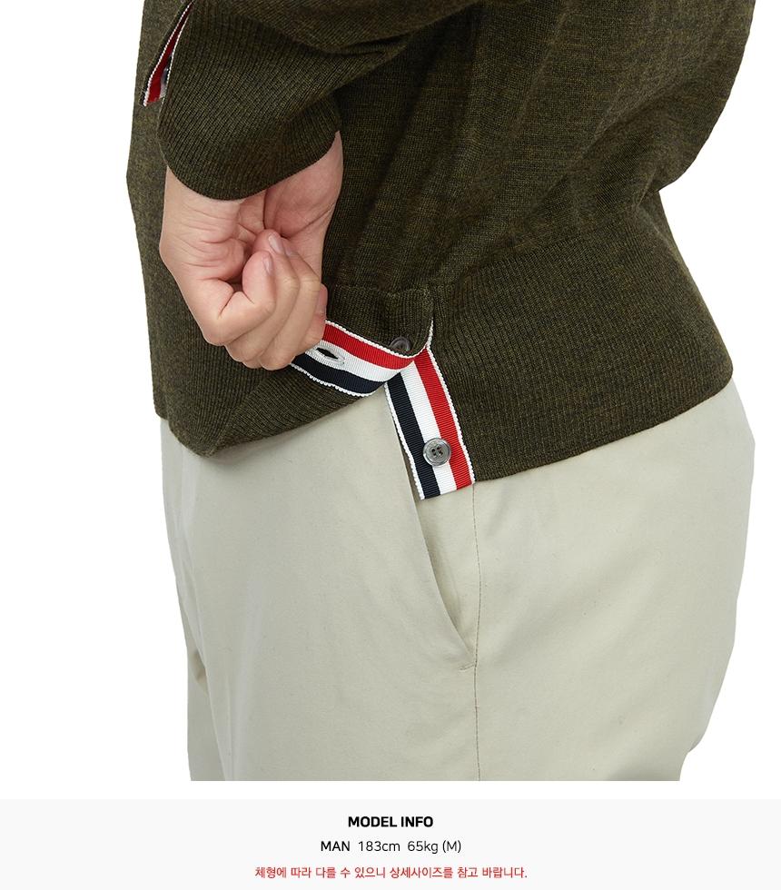 THOM BROWNE Men’s Wool Crewneck Knit Sweater MKA002A Y1014 322