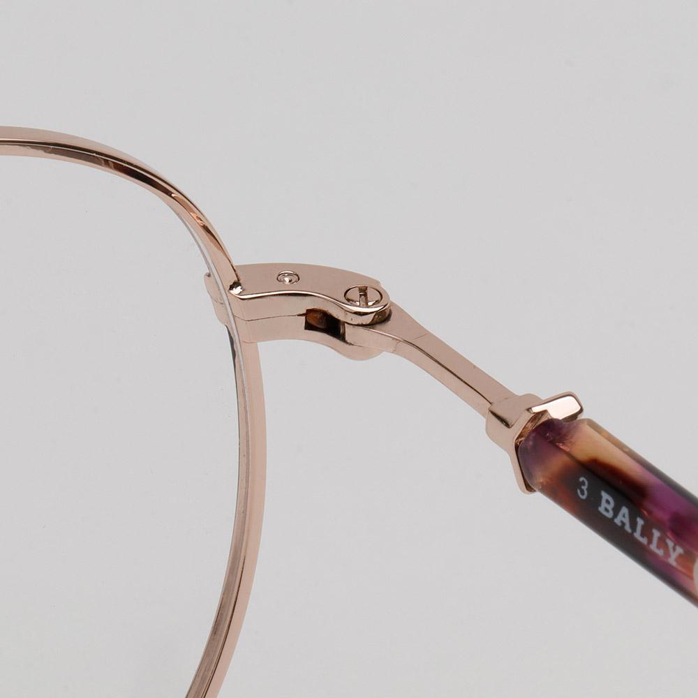 BALLY Unisex Lightweight Round Metal Eyeglass Frames BY5046H 005
