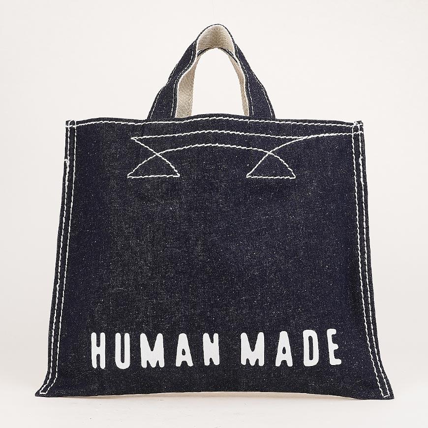 Humanmade Unisex Denim Tote Bag HM31GD038 INDIGO