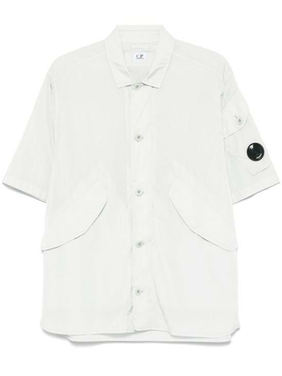 CP Company Chrome-R Short Sleeve Overshirt Black
