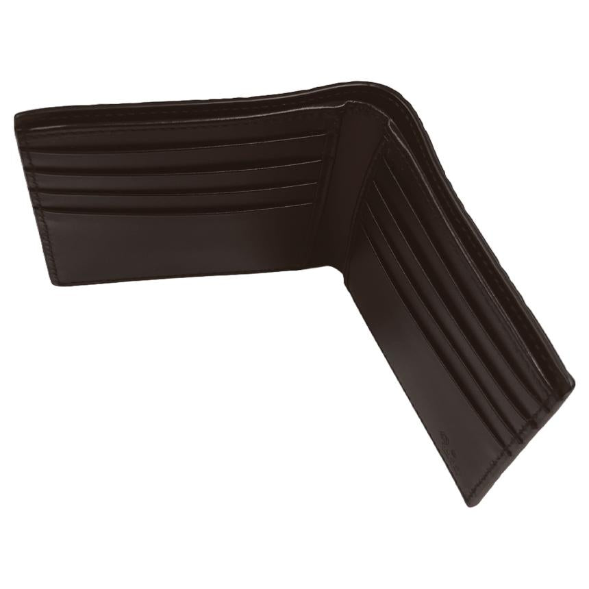GUCCI Signature Guccissima Dark Brown Bifold Wallet 779836 CWC1N 2140