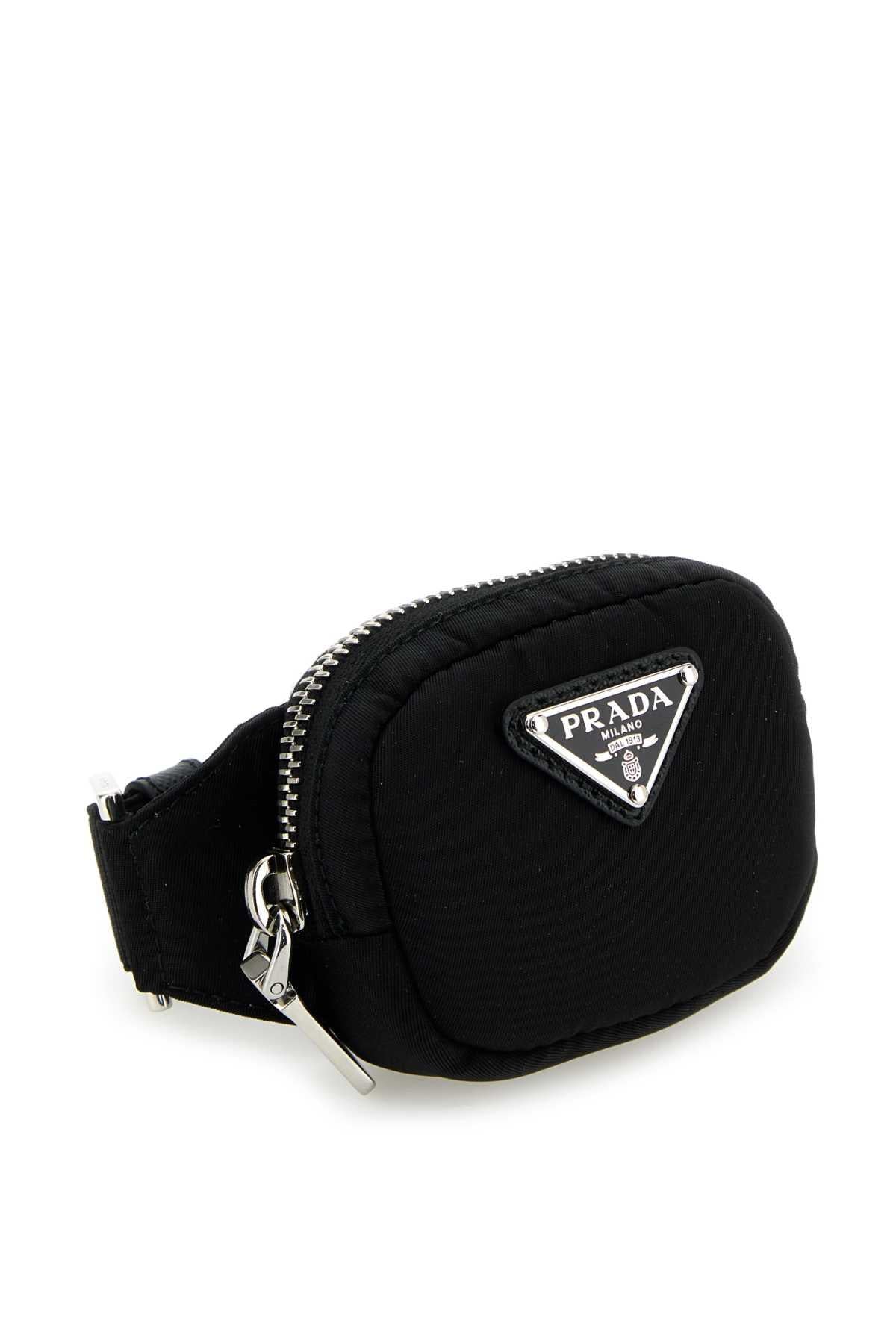 PRADA Black Nylon Belt Bag Hip Pack