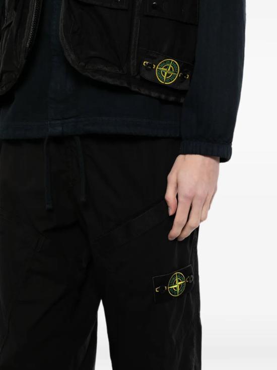 STONE ISLAND Straight Leg Pants Black Men’s Classic Trousers