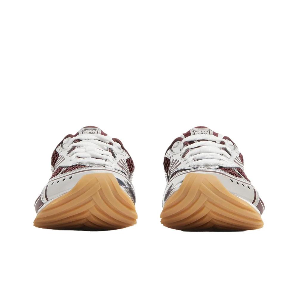 Bottega Veneta Orbit Barolo Silver Women’s Low-Top Sneakers