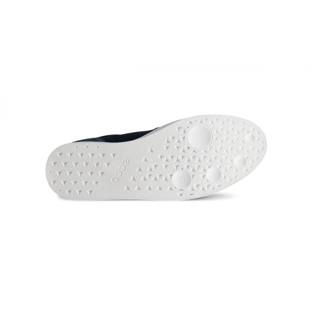 ecco Street Lite Men’s Low-Top Leather Sneakers Navy